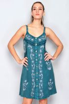 Robe d\'été sans manches verte