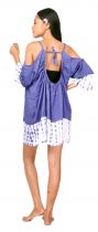 Robe de plage ample tie dye violet 