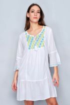 Robe de plage blanche St Jean de Luz 