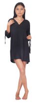 Robe de plage courte noir