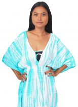 Robe de plage Margaretta turquoise 