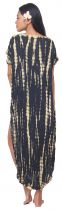 Robe de plage tie dye Lucia noir