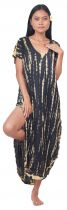 Robe de plage tie dye Lucia noir