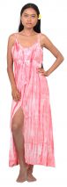 Robe de soire d\'t tie dye rose 