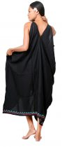 Robe longue ethnique noir avec broderies