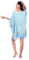 Robe paréo batik Sofia bleu