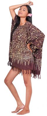Robe paro batik Sofia marron