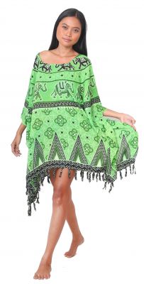 Robe paro lephant de Bali vert