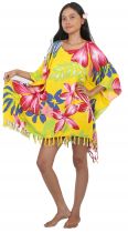 Robe Paréo hibiscus de Tahiti jaune