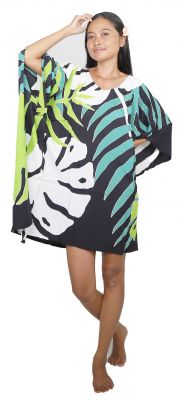 Robe Paro peint main jungy noir