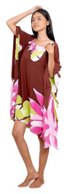 Robe paro Polynsie Honu marron