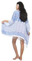 Robe paréo souple sarong bleu