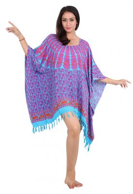 Robe paro souple sarong violet