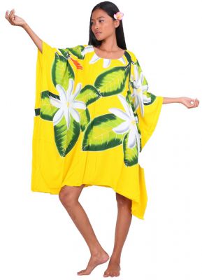 Robe paros Tiare sauvage jaune