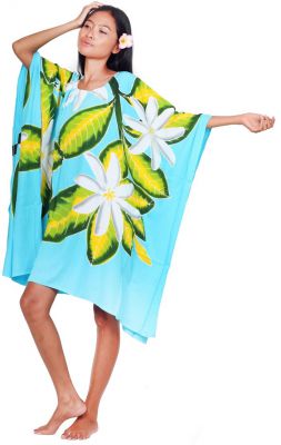 Robe paros Tiare sauvage turquoise