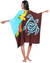 Robe paros tortue et gecko marron 