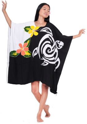 Robe paros tortue et gecko noir