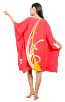 Robe peint main aretea rouge