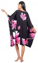 Robe peint main Ori tahiti noir