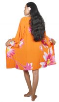 Robe peint main Ori tahiti orange