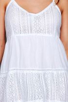  Robe sans manche Ibiza blanche 