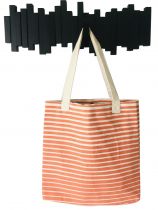 Sac coton fouta orange et blanc