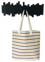 Sac de plage fouta bleu et jaune