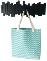 Sac de plage fouta losange turquoise