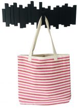 Sac de plage fouta rose et rouge