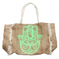 Sac naturel Khamsa vert