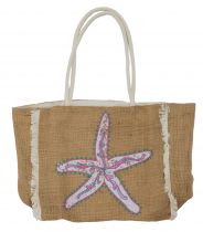 Sac recyclé étoile de mer violet