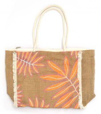 Sac recycl feuillages orange