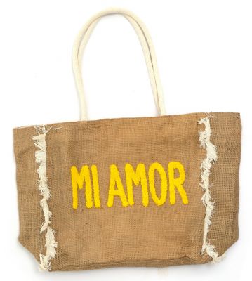 Sac recycl Mi Amor jaune