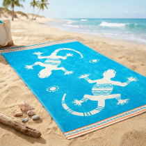 Serviette de plage gecko Ibo