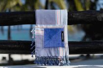 Serviette de plage Kikoy Hendaye violet