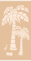 Serviette de plage palmiers coco beach