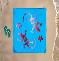 Serviette de plage XL gecko Carvao