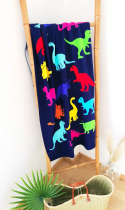 Serviette enfant plage Dino