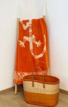 Serviette gecko Nossa orange