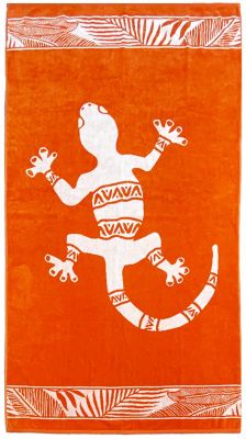 Serviette gecko Nossa orange
