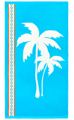 Serviette Jaquard Tigaki bleu