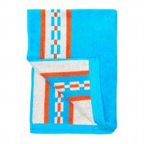Serviette Jaquard Tigaki bleu