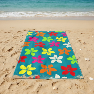 Serviette microfibre fleurs Blooming 