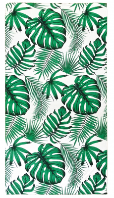 Serviette microfibre Listy vert