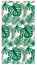Serviette microfibre Listy vert