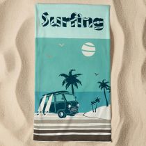 Serviette microfibre Surfango bleu