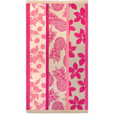 Serviette microfibre Tropea rose