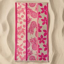 Serviette microfibre Tropea rose