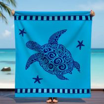 Serviette microfibre XL Galapagos bleu