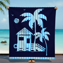 Serviette microfibre XL Napa ciel et marine